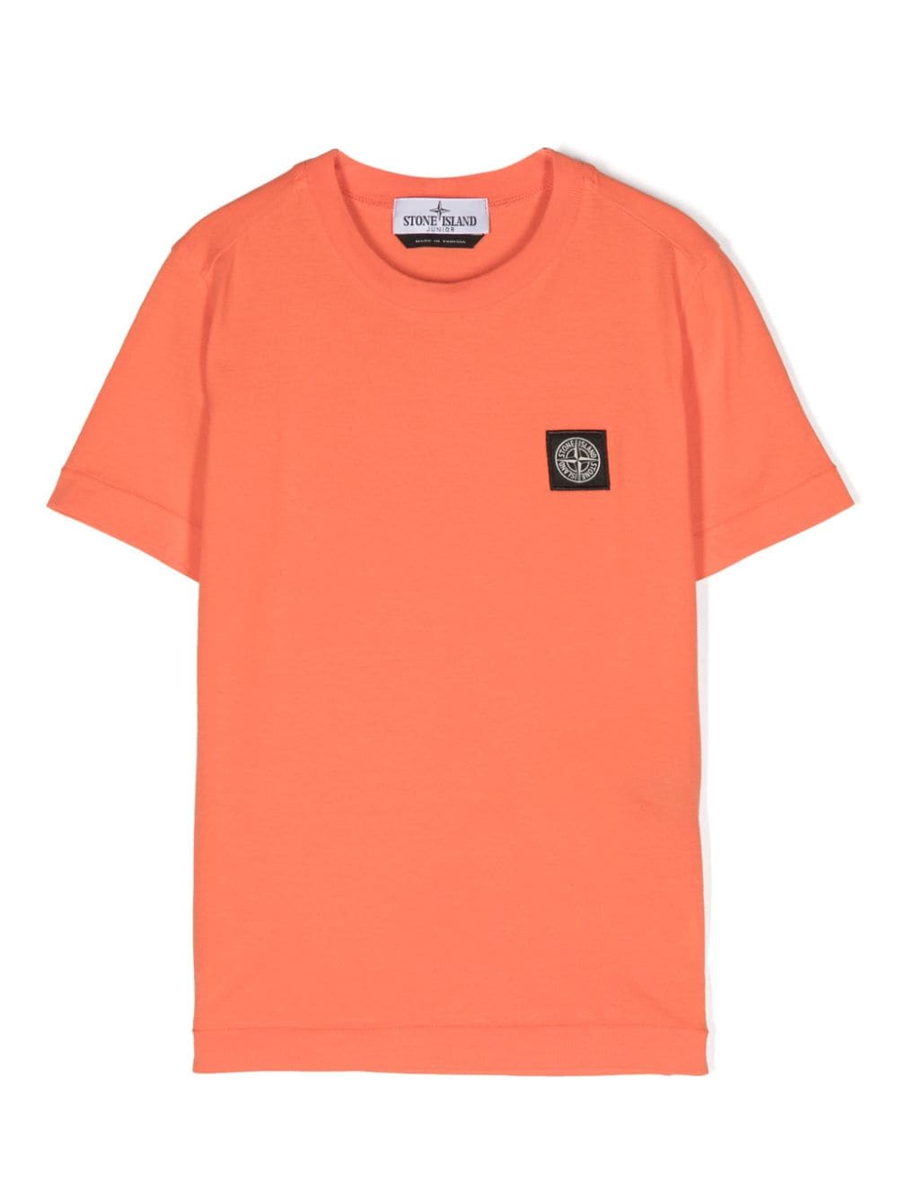 T-shirt per bambino in cotone arancione 811620147 V0032 Stone Island Kids 