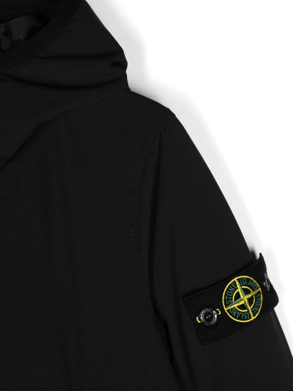 Giubbotto impermeabile per bambino in nylon nero 811640527 V0029 Stone Island Kids 
