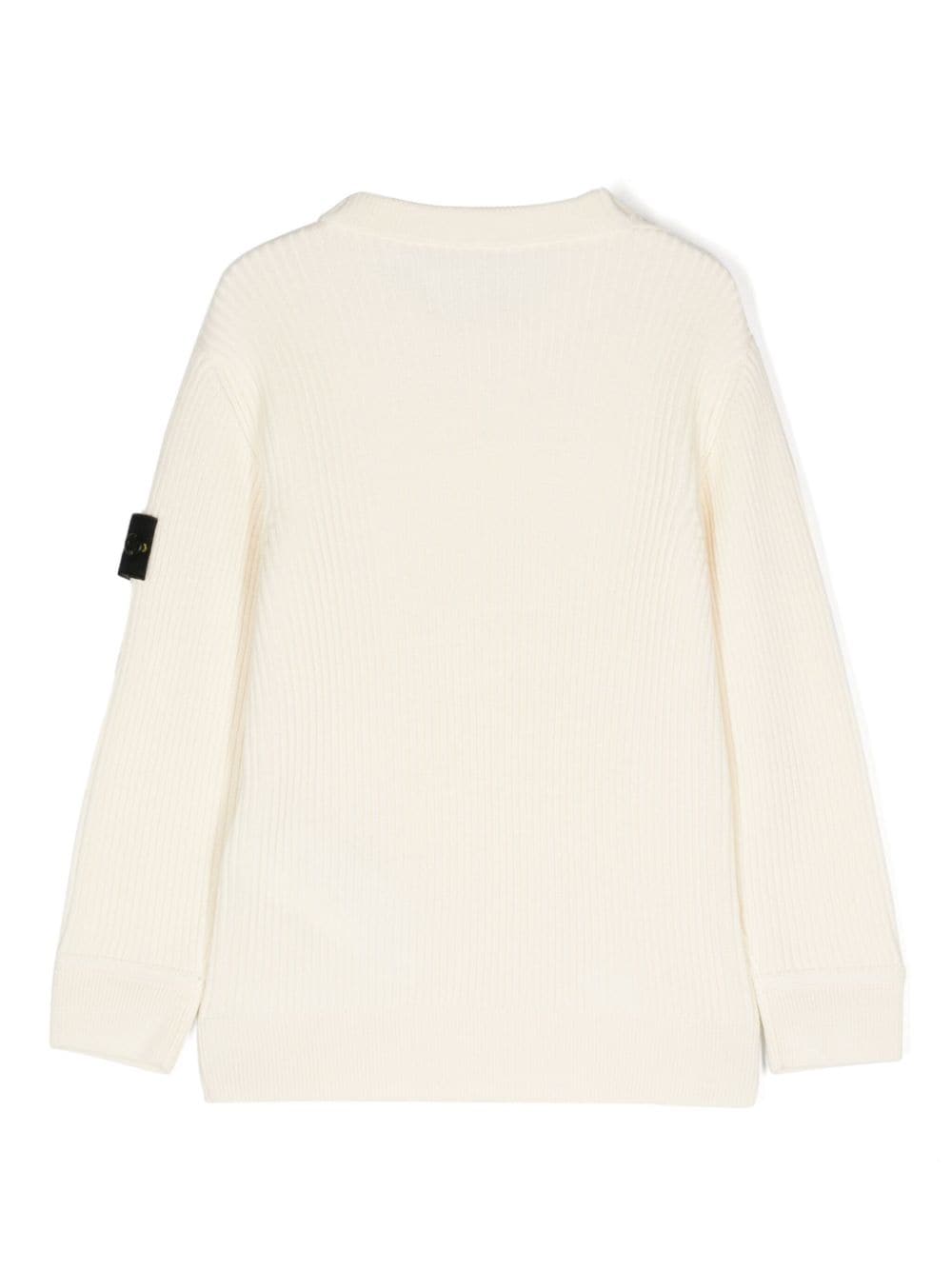 Maglione per bambino in lana bianco avorio 8116510C2 V0099 Stone Island Kids 