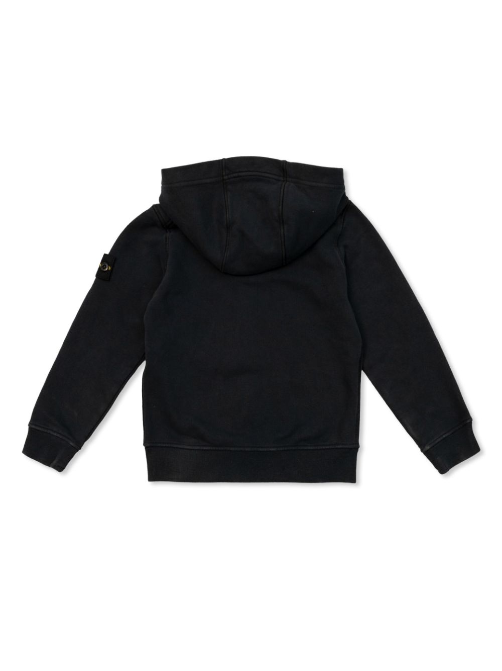 Felpa per bambino in cotone nera 811660720 V0020 Stone Island Kids 