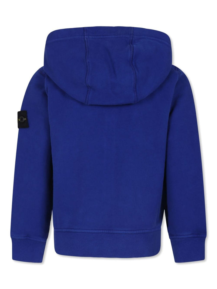 Felpa per bambino in cotone bluette 811660720 V0022 Stone Island Kids 