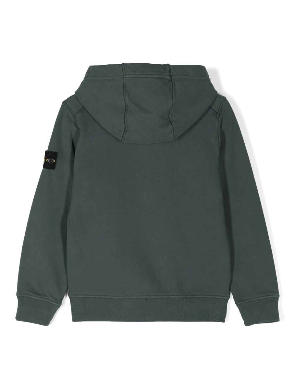 Felpa per bambino in cotone verde 811660720 V0057 Stone Island Kids 