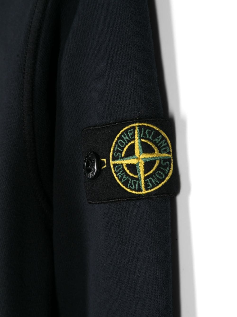 Felpa per bambino in cotone blu navy 811661320 V0020 Stone Island Kids 