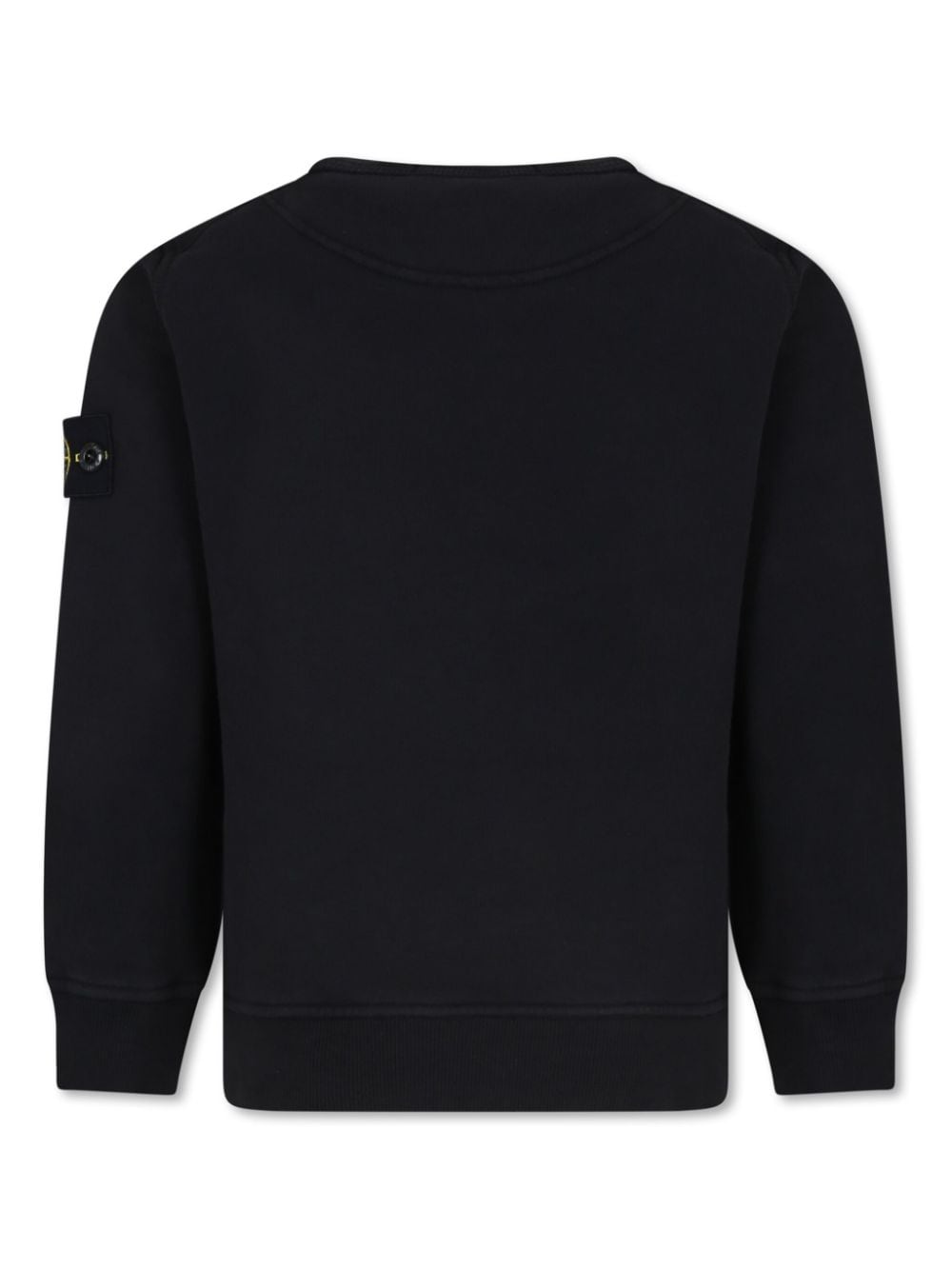 Felpa per bambino in cotone nera 811661320 V0029 Stone Island Kids 