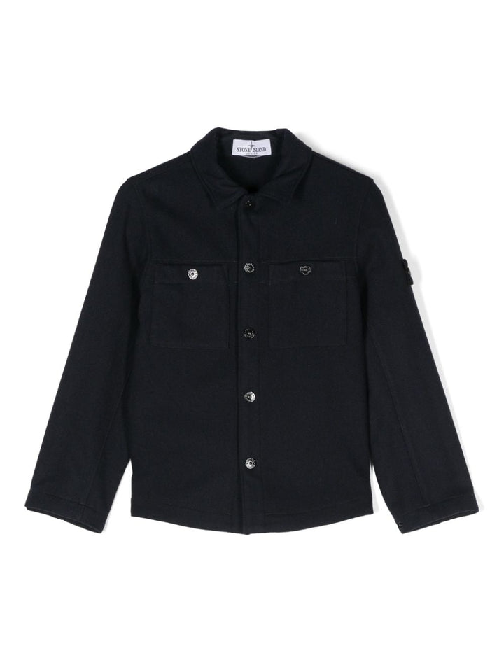 Camicia blu navy per bambino