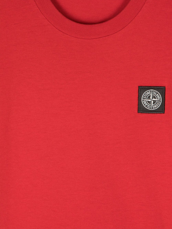 T-shirt per bambino in cotone rossa