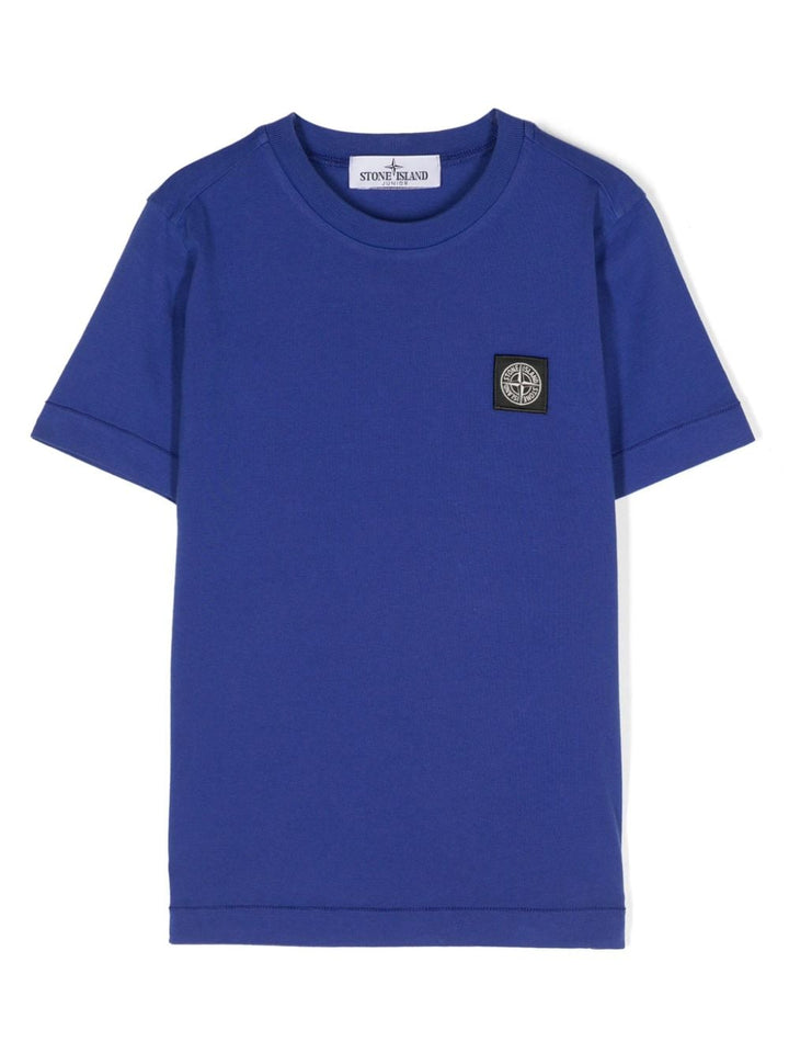 T-shirt per bambino in cotone bluette