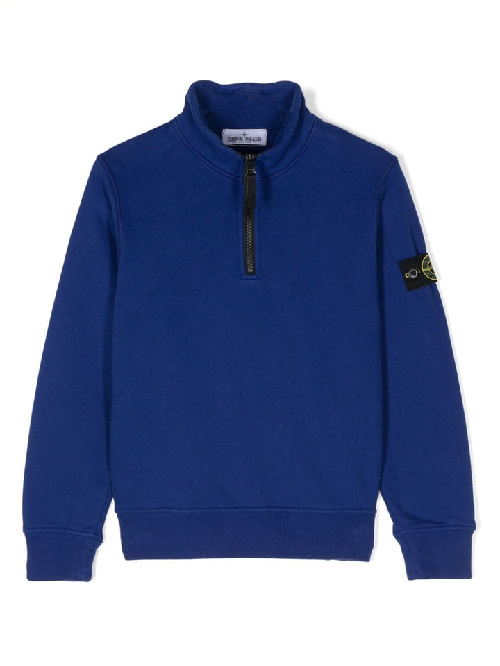 Royal blue cotton sweatshirt for boys