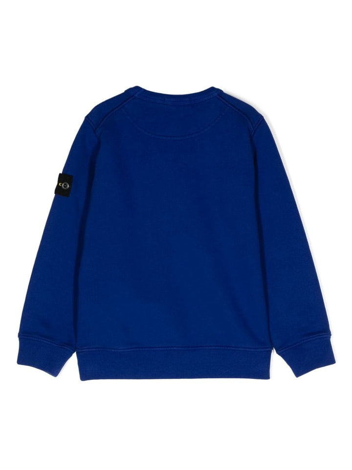 Baby blue cotton sweatshirt