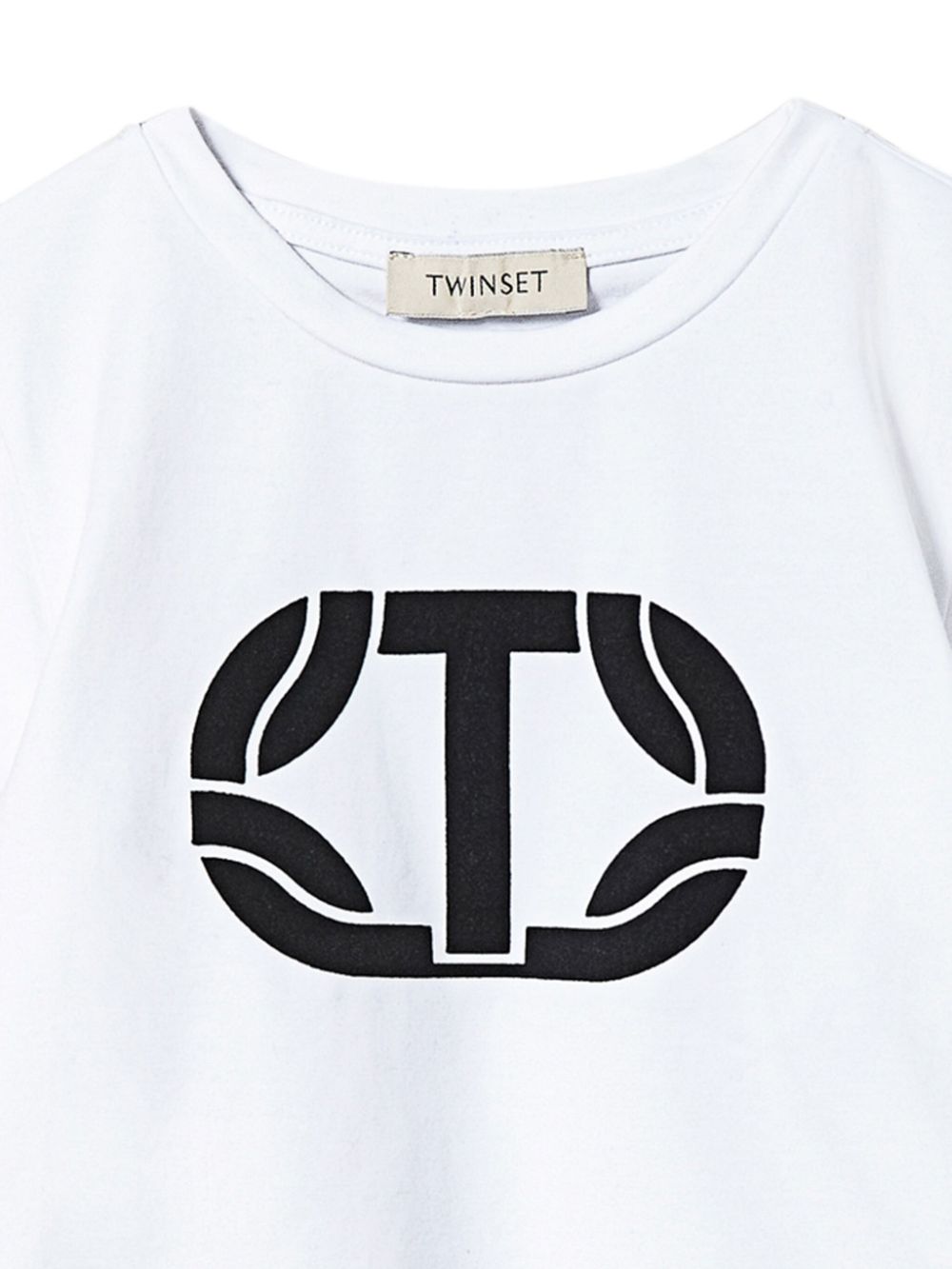 White t-shirt for girls with logo