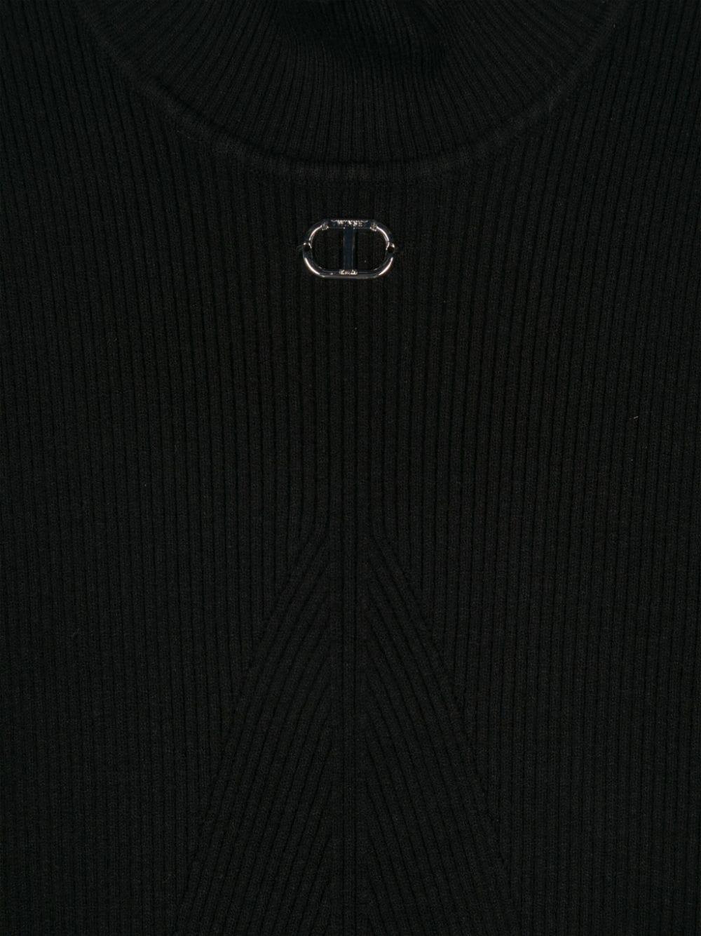 Black sweater for girls with logo