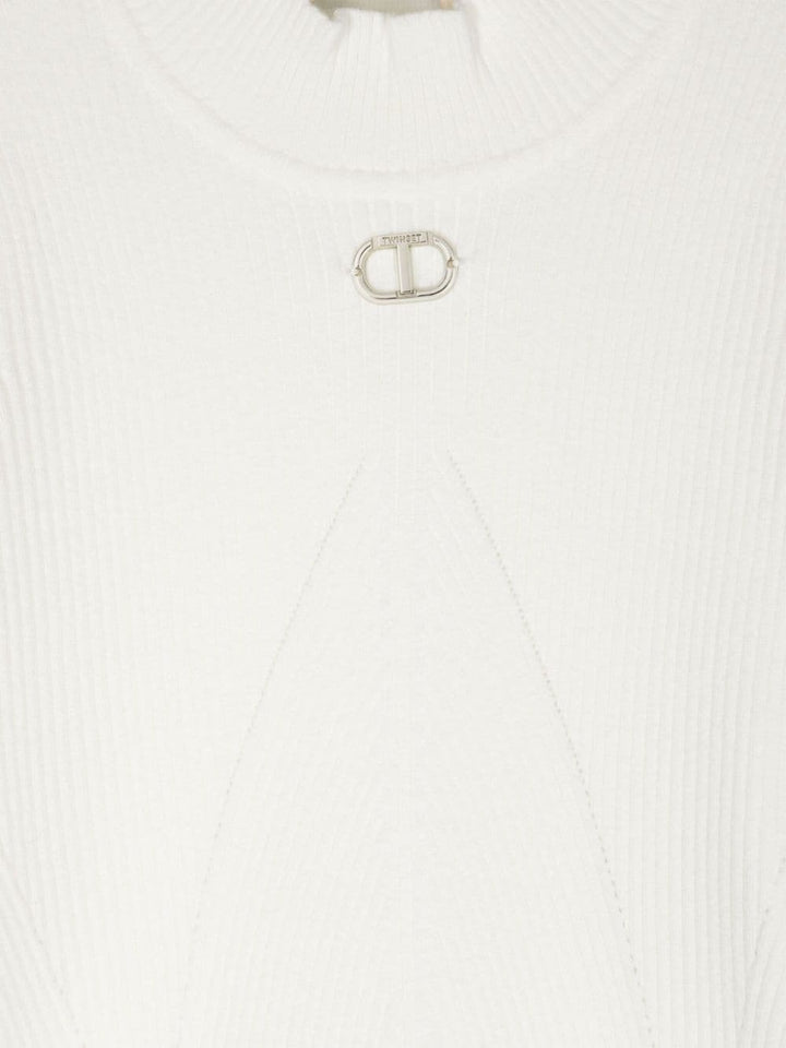 White cotton sweater for girls