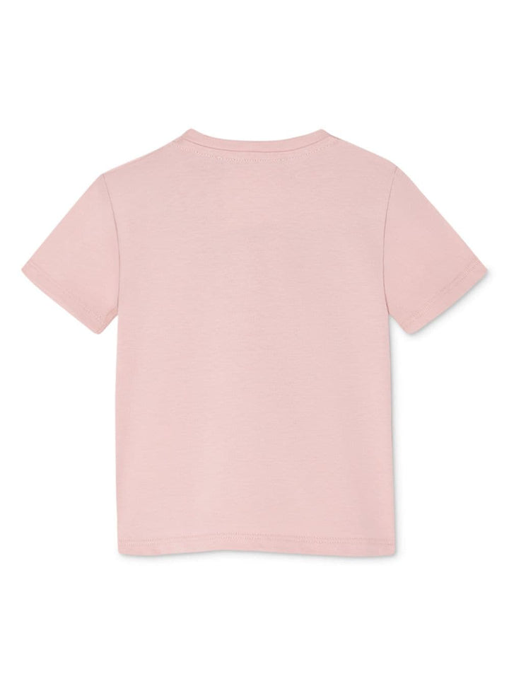 T-shirt rosa per neonata con stampa 10001021A11718 2PU20 Versace Kids 