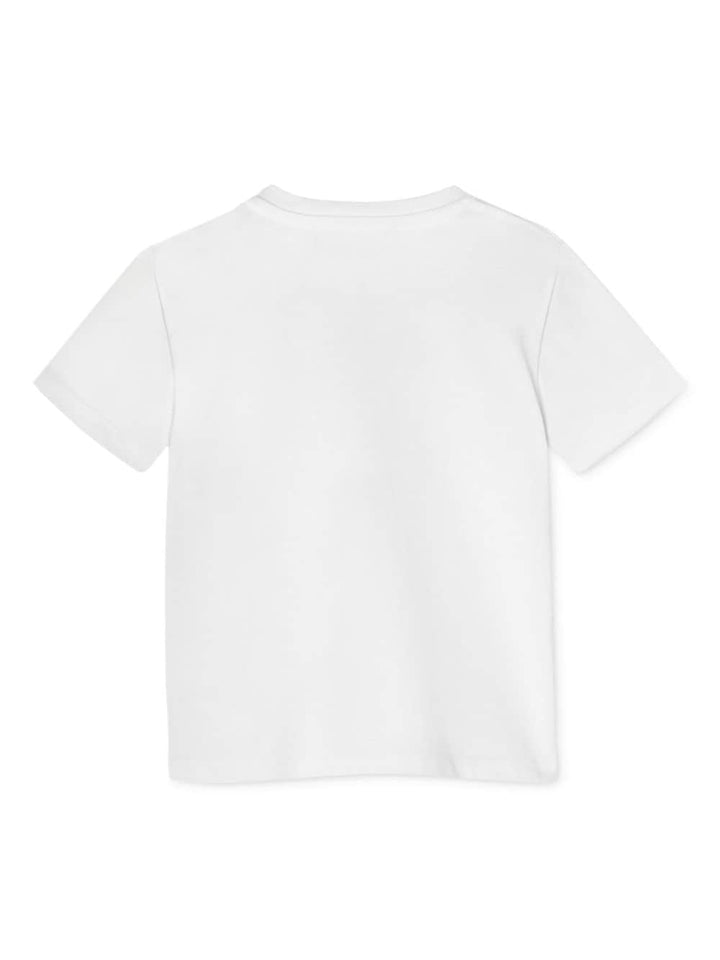 T-shirt bianca per neonato con stampa 10001021A11718 2W270 Versace Kids 