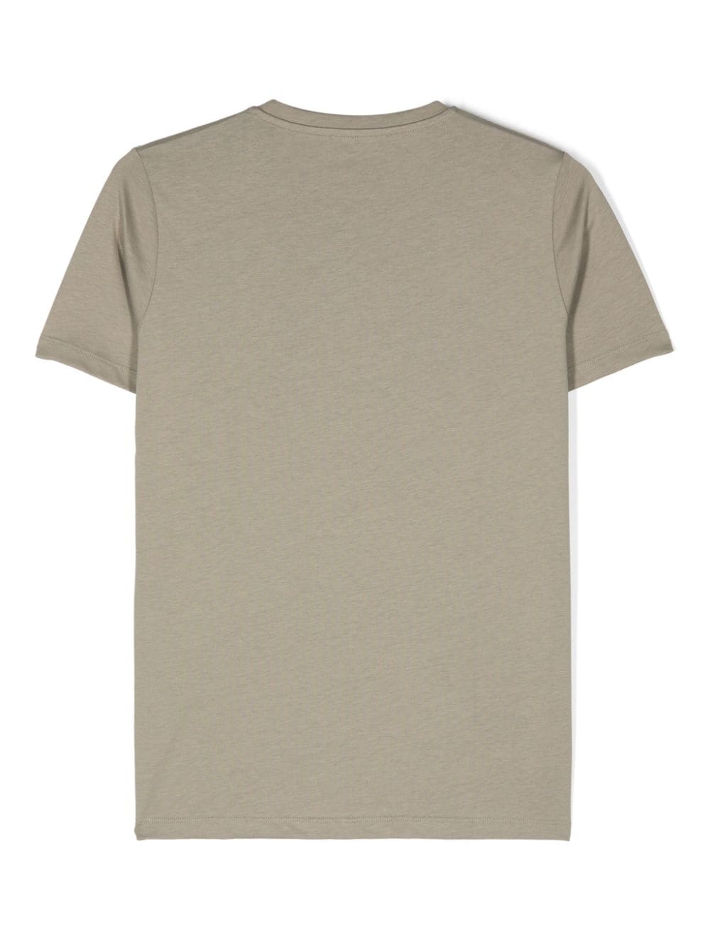 T-shirt per bambina in cotone verde kaki 10002391A11718 2EM50 Versace Kids 