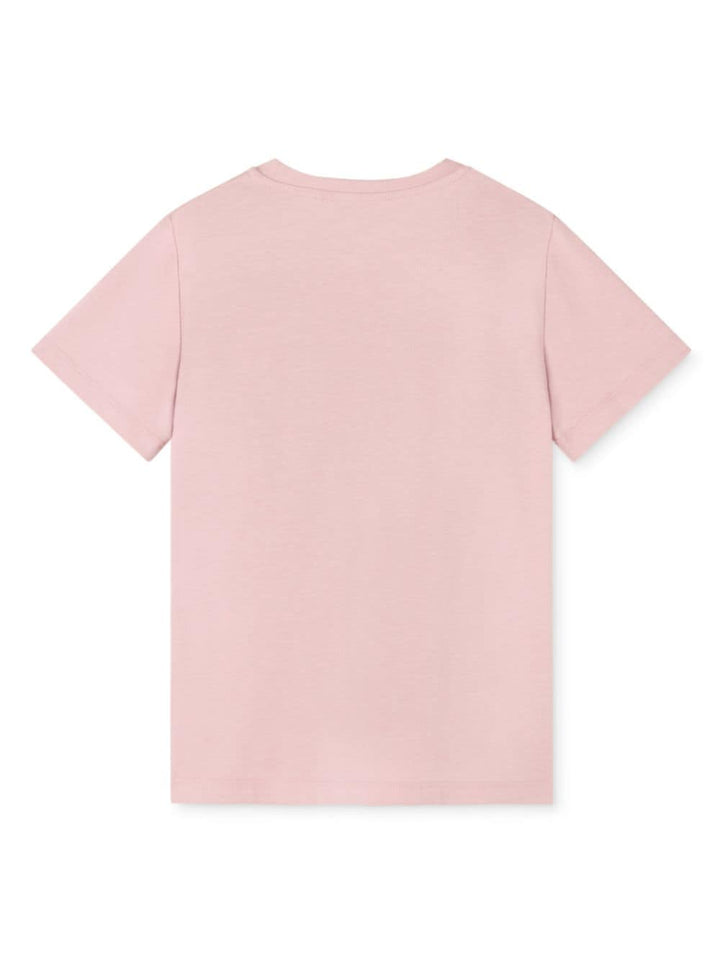 T-shirt per bambina in cotone rosa 10002391A11718 2PU20 Versace Kids 
