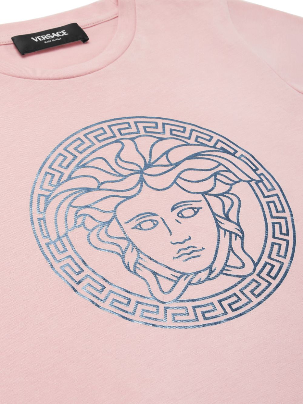 T-shirt per bambina in cotone rosa 10002391A11718 2PU20 Versace Kids 
