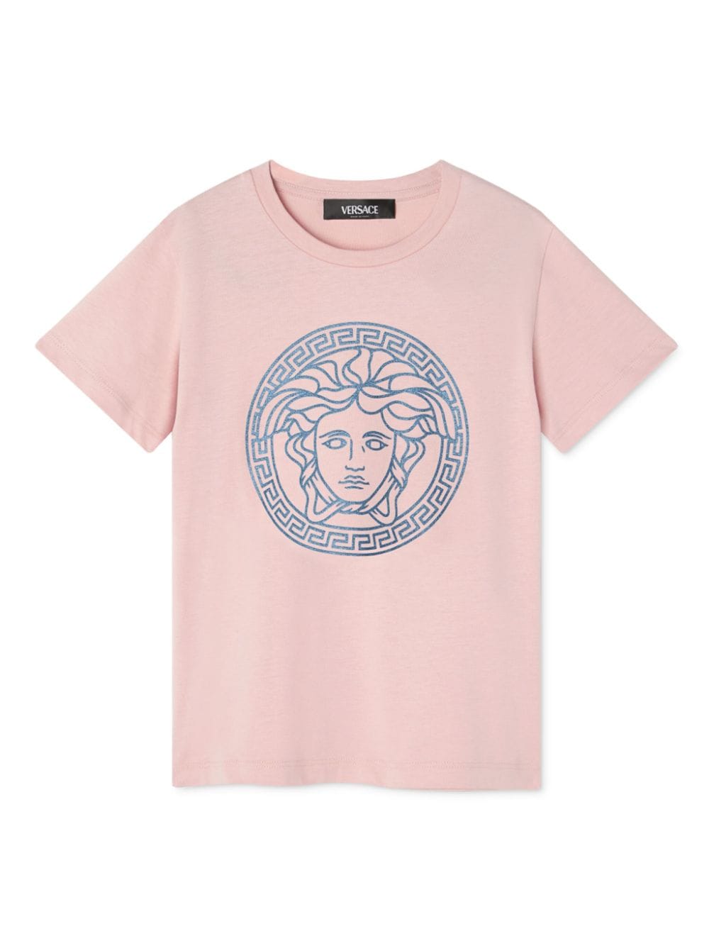 T-shirt per bambina in cotone rosa 10002391A11718 2PU20 Versace Kids 