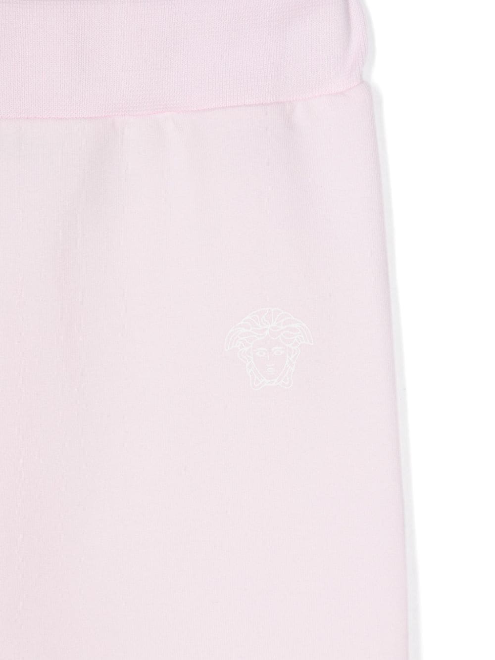 Completo sportivo per neonata in cotone rosa chiaro 10003081A11220 2P100 Versace Kids 