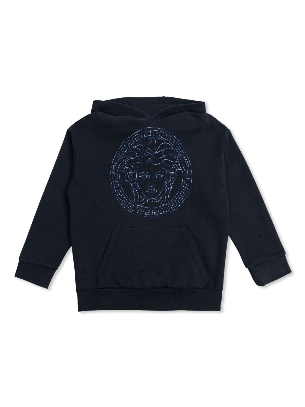 Felpa per bambino in cotone blu 10073591A11474 2U230 Versace Kids 