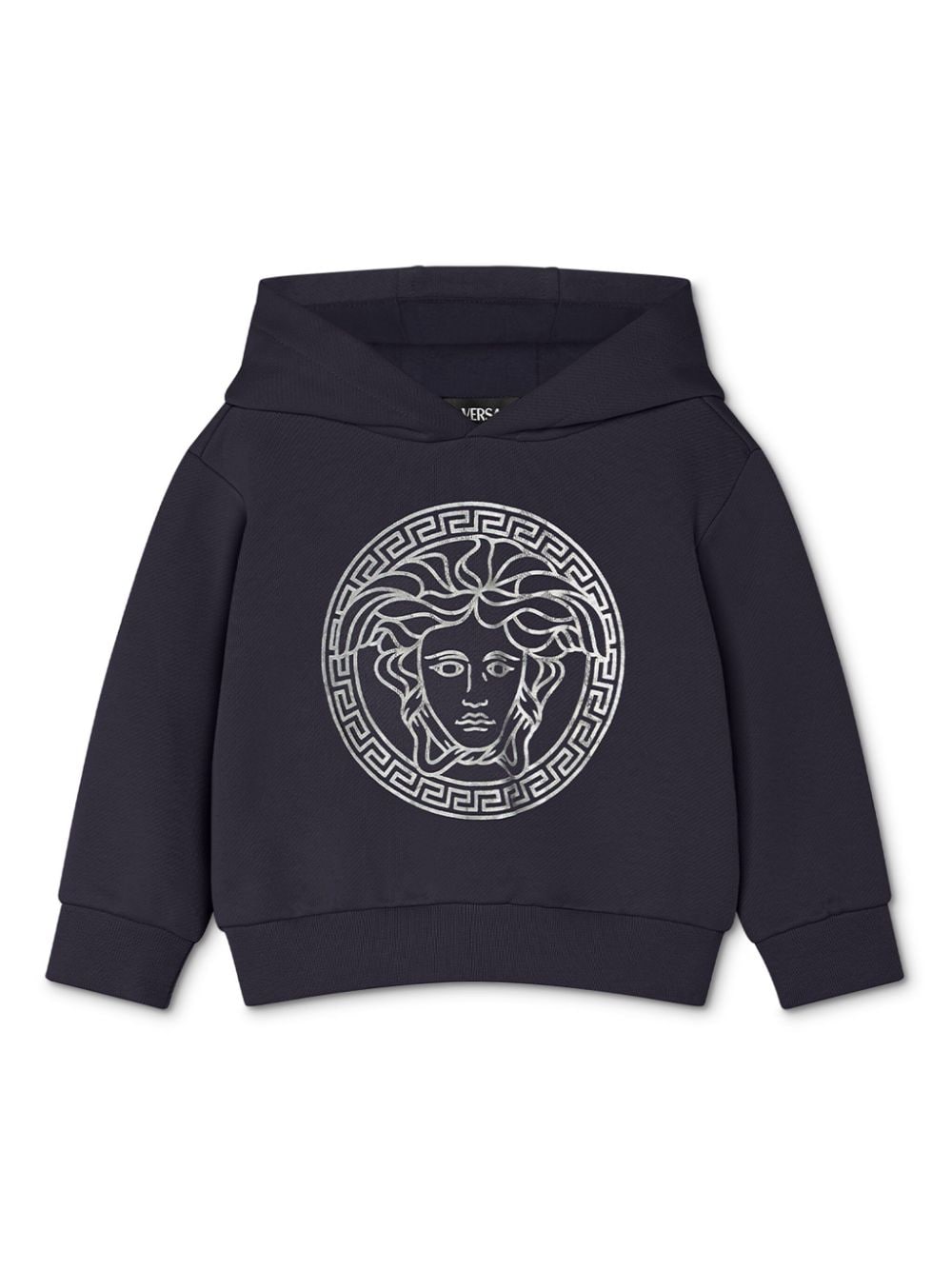 Felpa per neonato in cotone blu 10091211A11700 2UT00 Versace Kids 