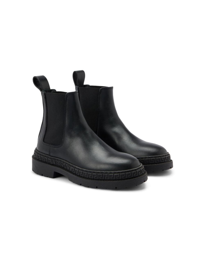Stivali nere per bambina 10103051A11709 1B00P Versace Kids 