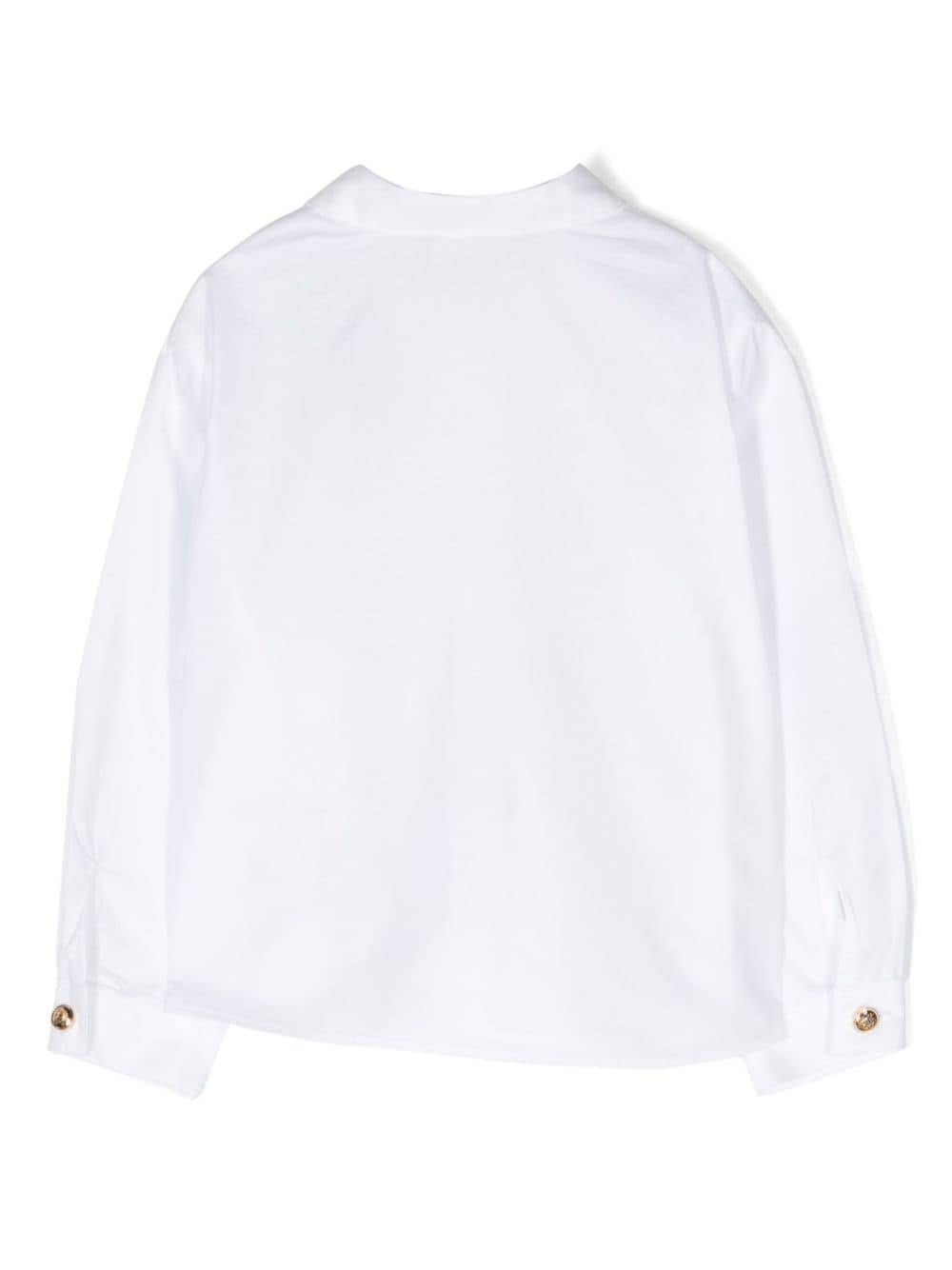 Camicia per neonato in cotone bianca 10139831A09715 2W110 Versace Kids 