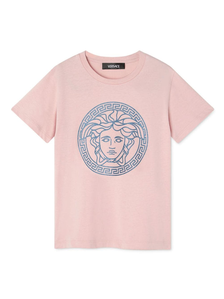 T-shirt per bambina in cotone rosa