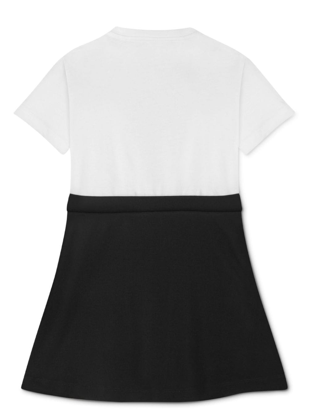 Black and white cotton dress for girls