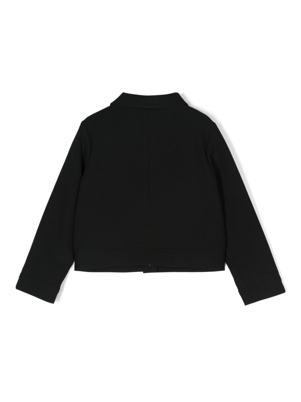 BLACK POLYESTER JACKET FOR GIRLS