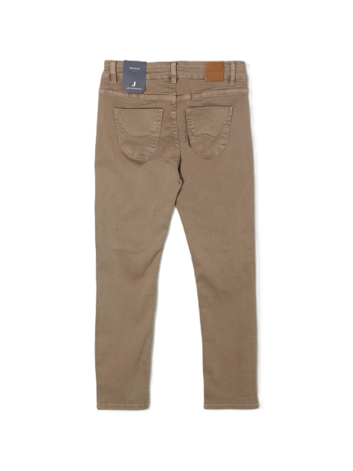 Jeans marrone per bambino J4407 RE101 Jeckerson Kids 