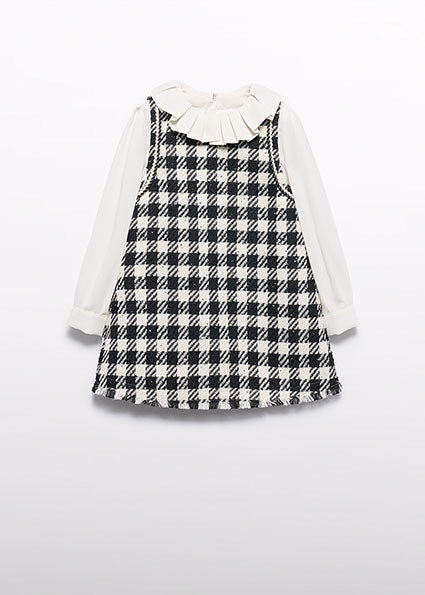 Abito bianco/nero per bambina 5526 038 Abel & Lula 