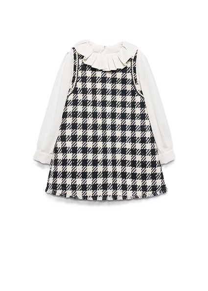 Abito bianco/nero per bambina 5526 038 Abel & Lula 