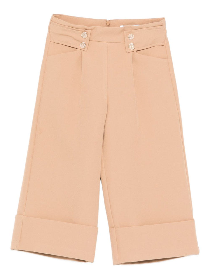Pantalone marrone cammello per bambina 5724 007 Abel & Lula 