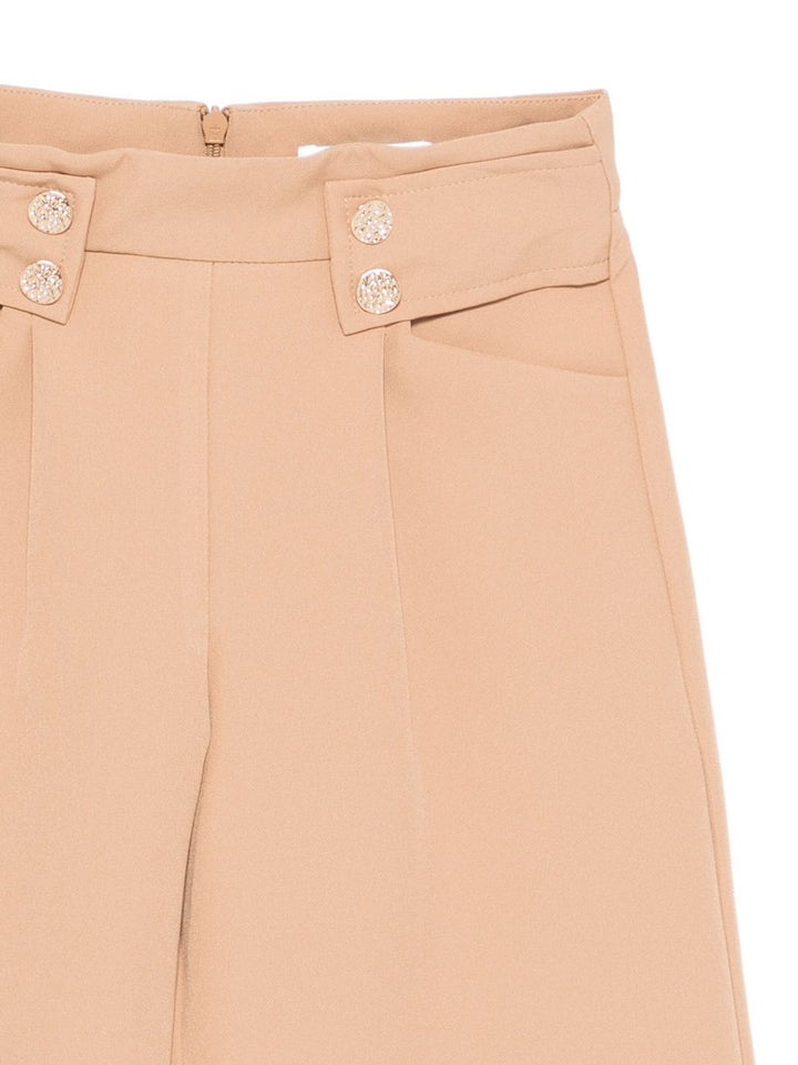 Pantalone marrone cammello per bambina 5724 007 Abel & Lula 