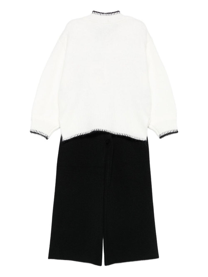 Completo bianco/nero per bambina 5729 002 Abel & Lula 