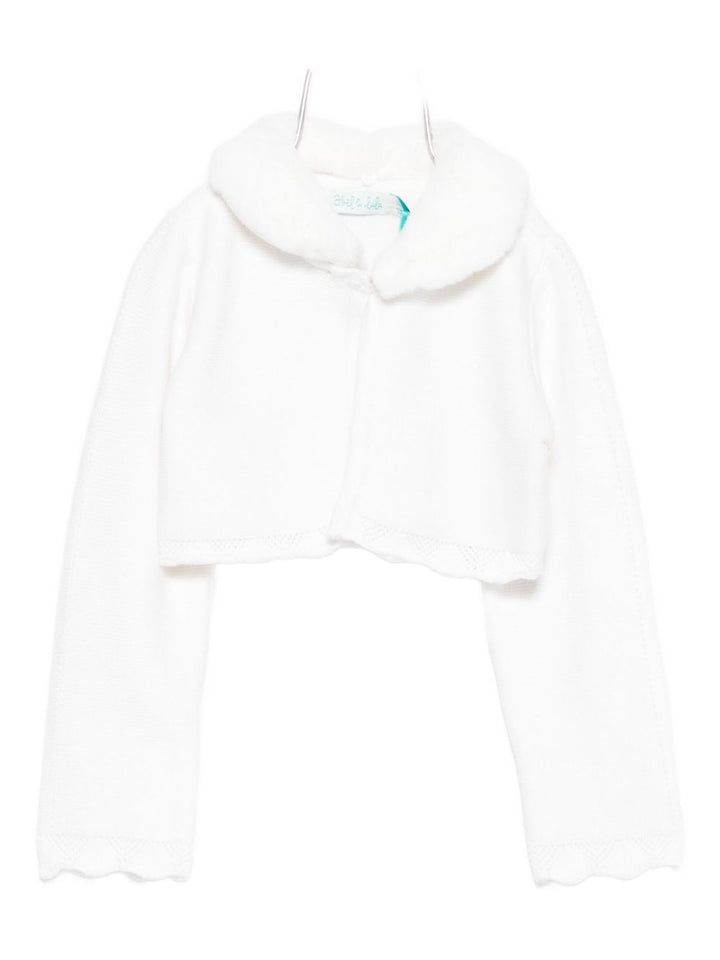 Cardigan bianco per neonata 5817 010 Abel & Lula 