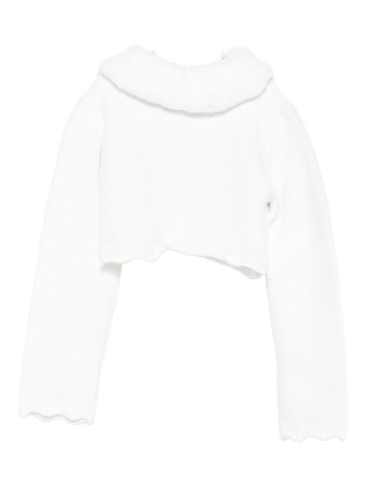 Cardigan bianco per neonata 5817 010 Abel & Lula 