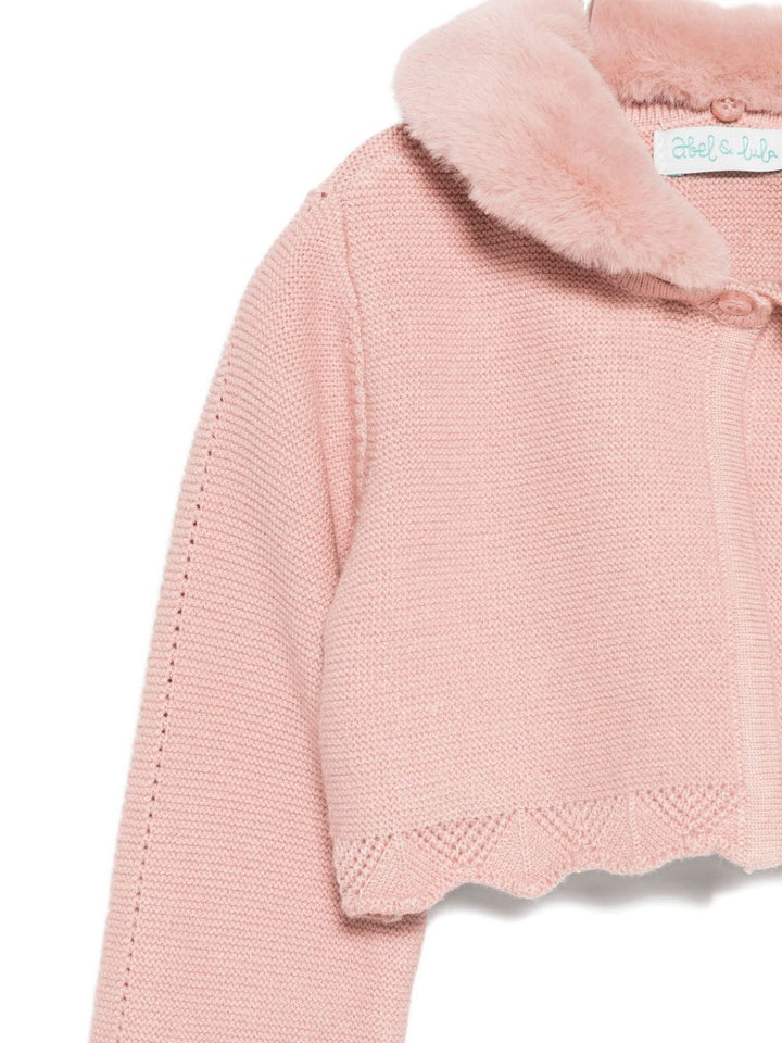 Cardigan rosa petalo per neonata 5817 011 Abel & Lula 