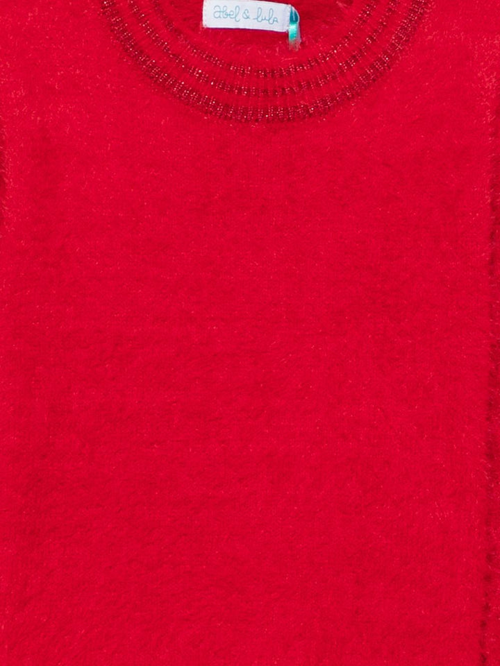 Maglione rossa per bambina 5827 071 Abel & Lula 