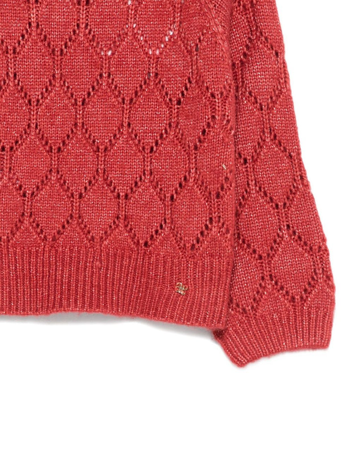 Maglione rosso per bambina 5831 075 Abel & Lula 