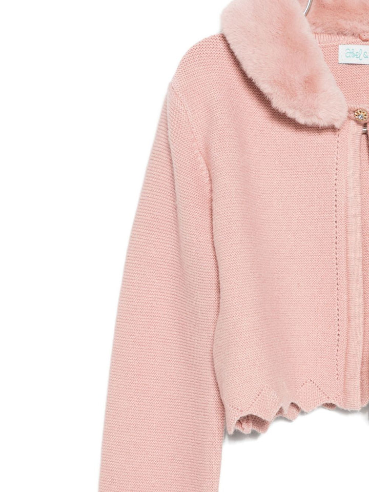 Cardigan rosa petalo per bambina 5834 079 Abel & Lula 