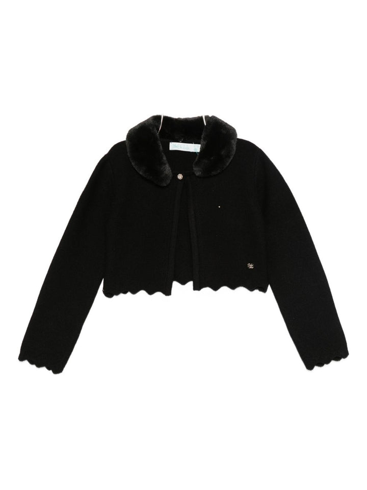 Cardigan nera per bambina 5834 080 Abel & Lula 