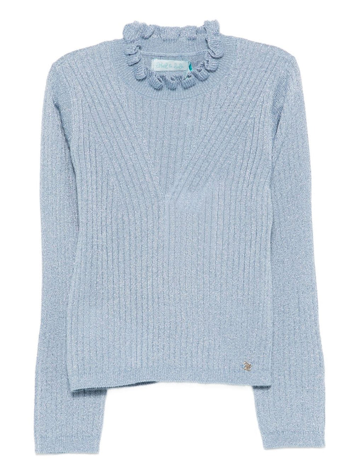 Maglione blu per bambina 5836 089 Abel & Lula 