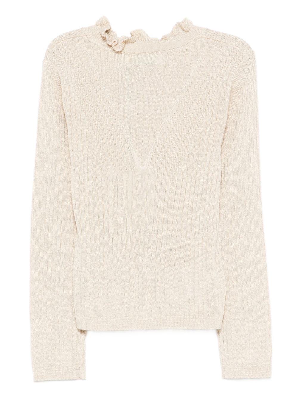 Maglione bianco crema per bambina 5836 090 Abel & Lula 