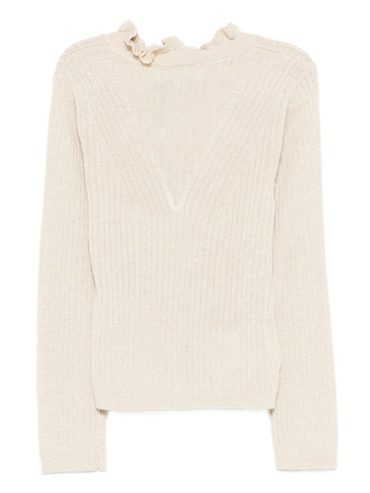 Maglione bianco crema per bambina 5836 090 Abel & Lula 