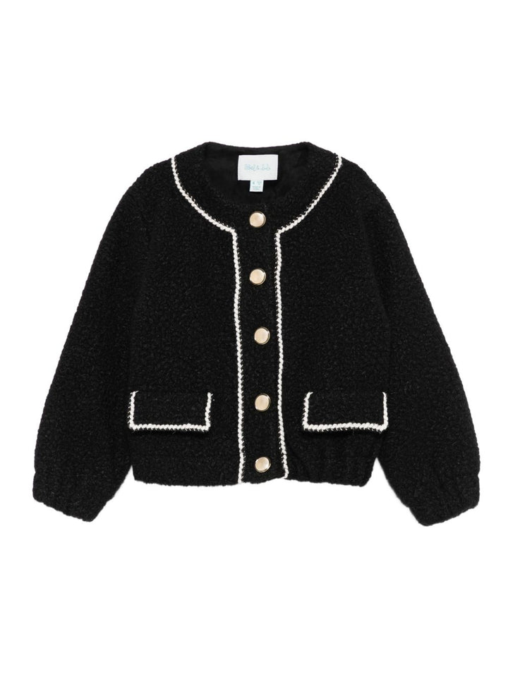 Giacca nero per bambina 5843 008 Abel & Lula 