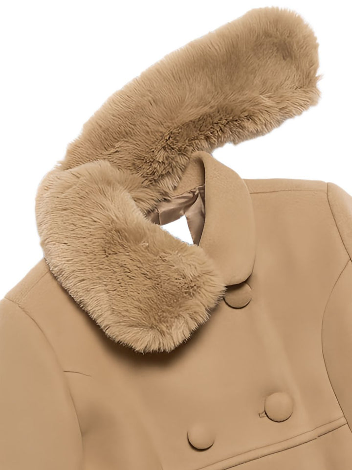Cappotto marrone chiaro per bambina 5846 094 Abel & Lula 