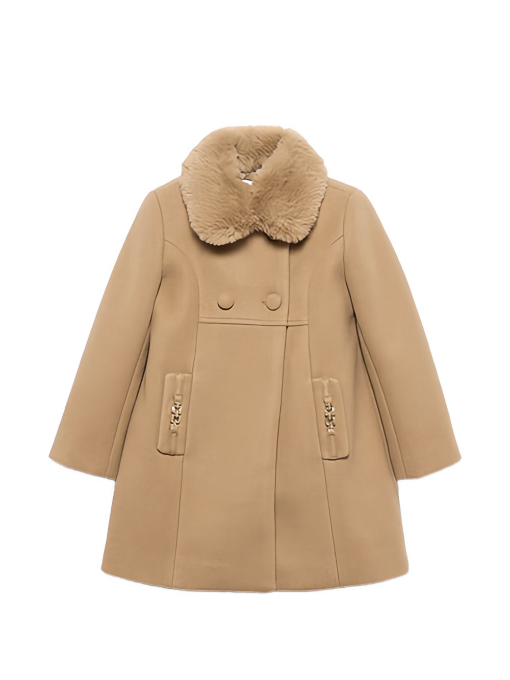 Cappotto marrone chiaro per bambina 5846 094 Abel & Lula 