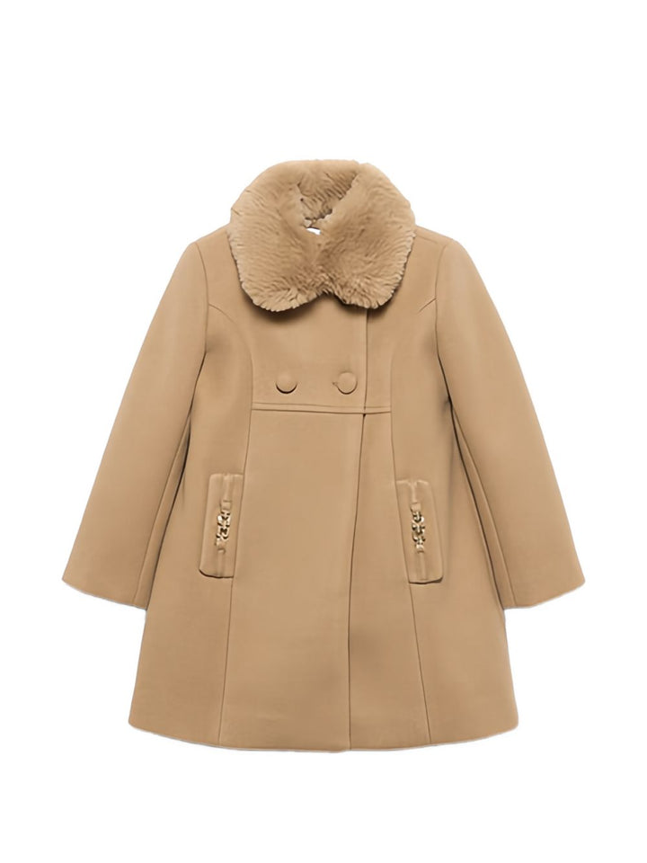 Cappotto marrone chiaro per bambina 5846 094 Abel & Lula 